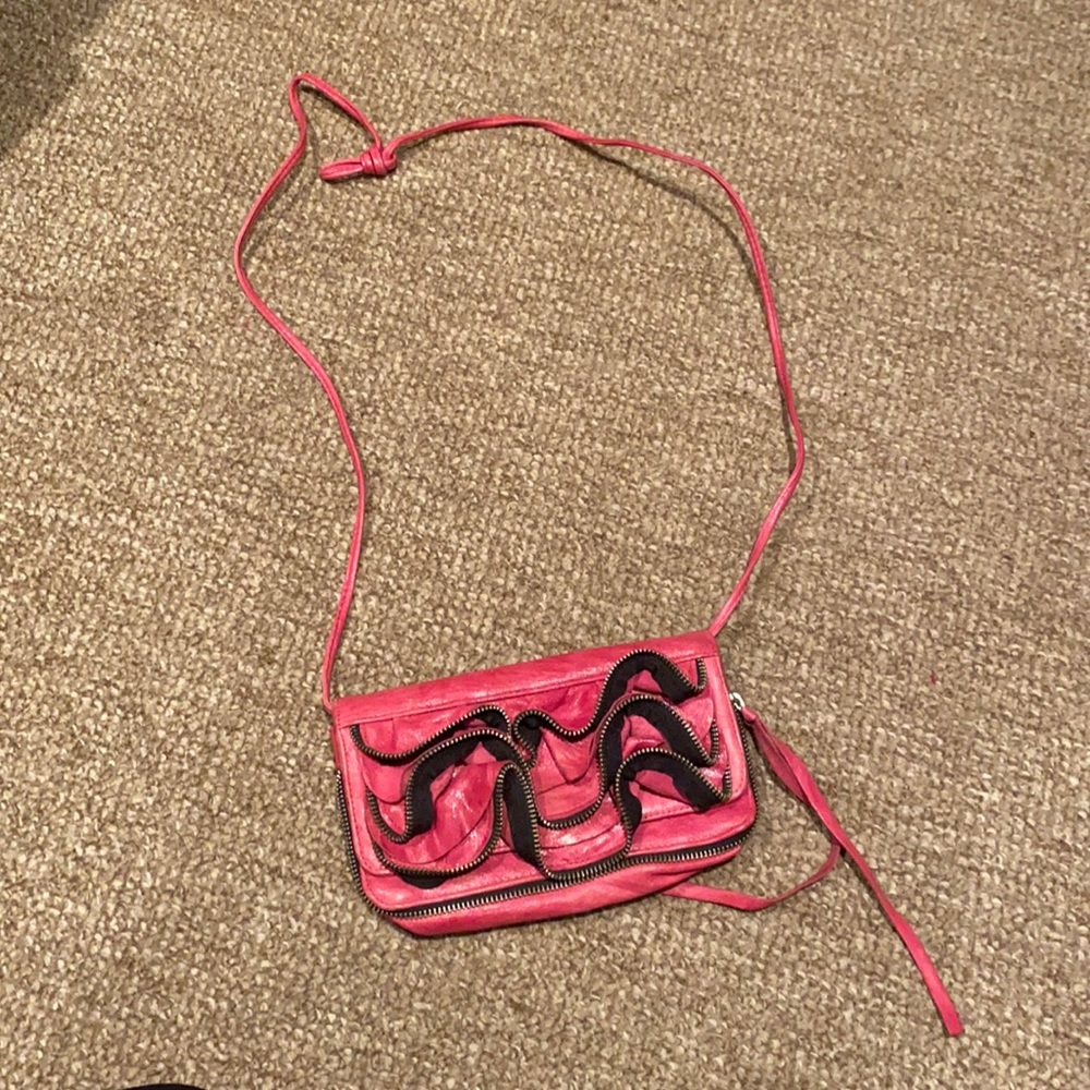 Pink crossbody / clutch
